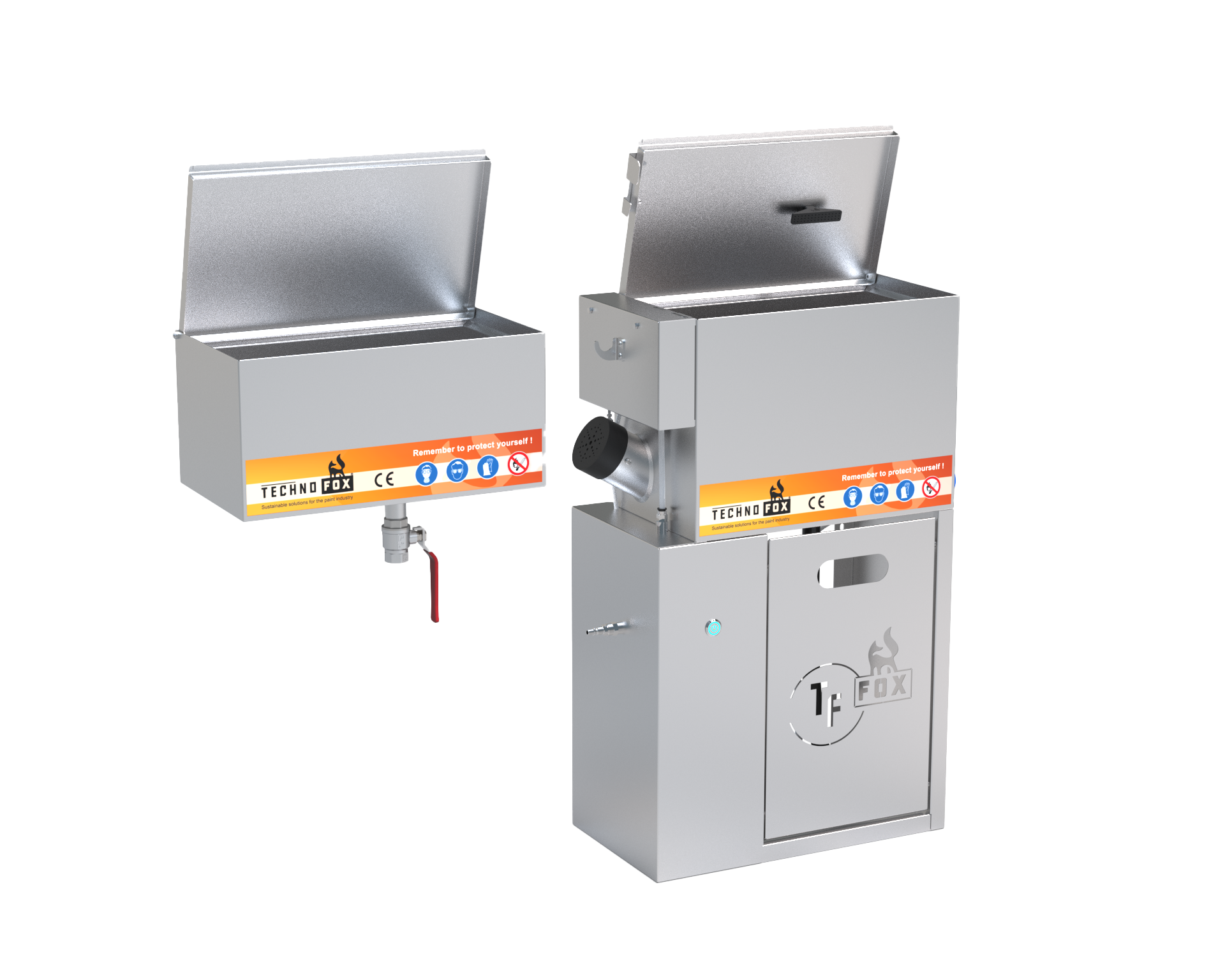 Technofox Compact IoT avec Unité de Nettoyage Additionnelle pour opération manuelle